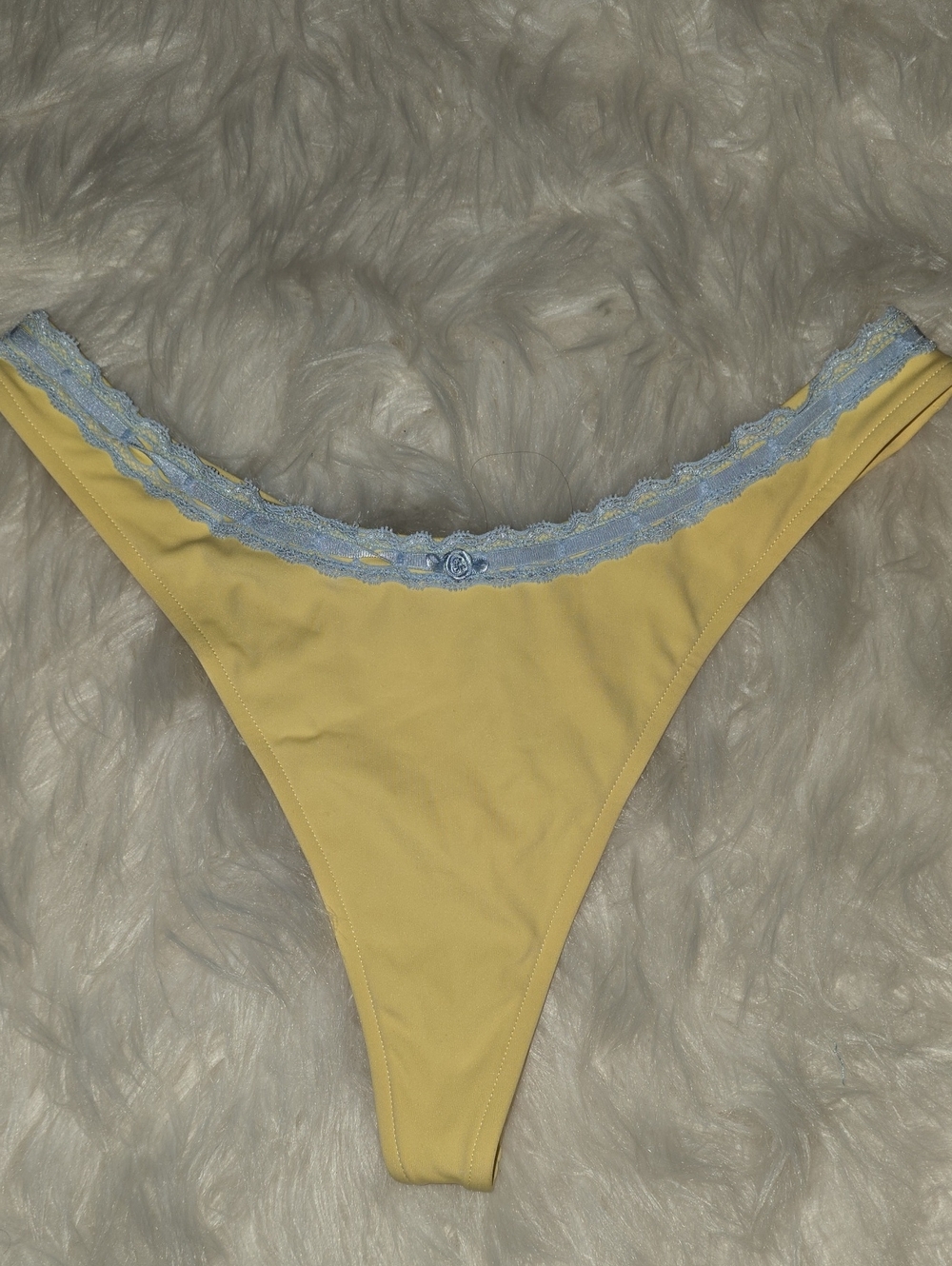 PINK x Frankies Bikinis Moon Bay Thong Bikini Bottom S